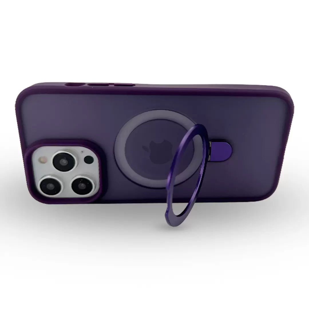 iPhone 13 Pro Max/iPhone 12 Pro Max MagSafe Cam Smoke Kickstand Dark Purple